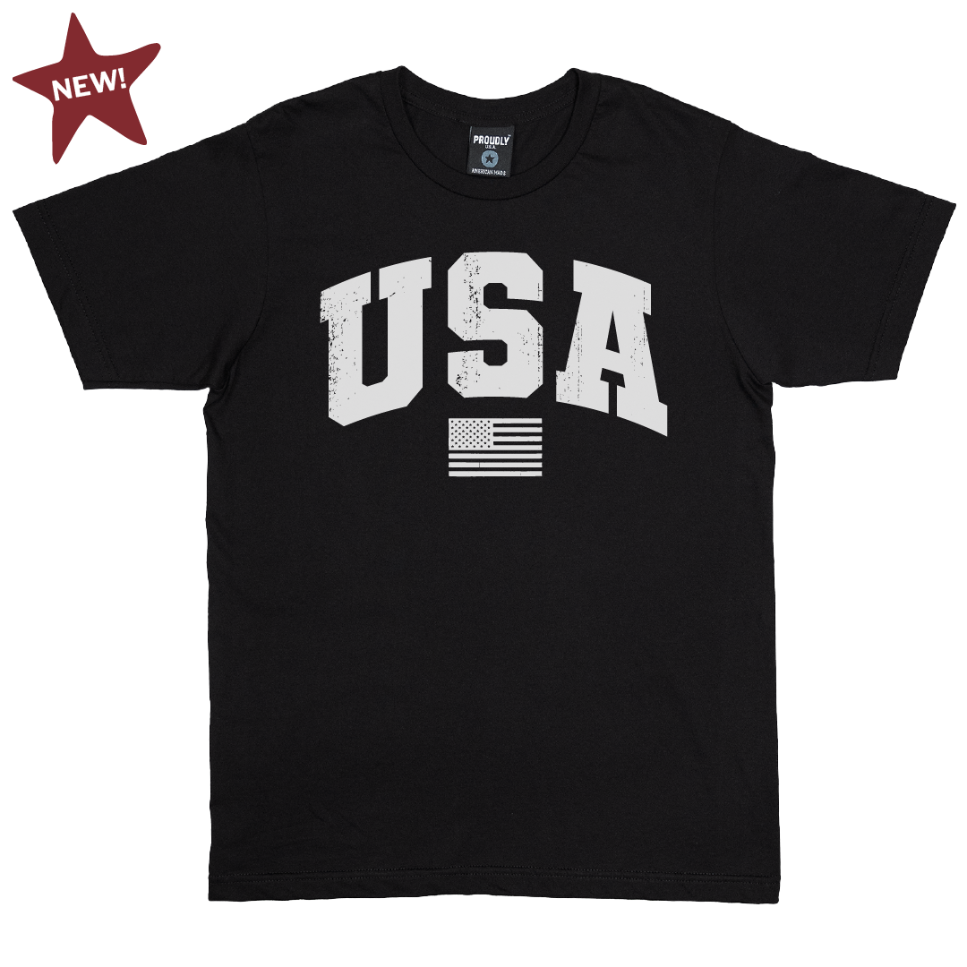 Team USA - Men's Cotton T-Shirt (Black)