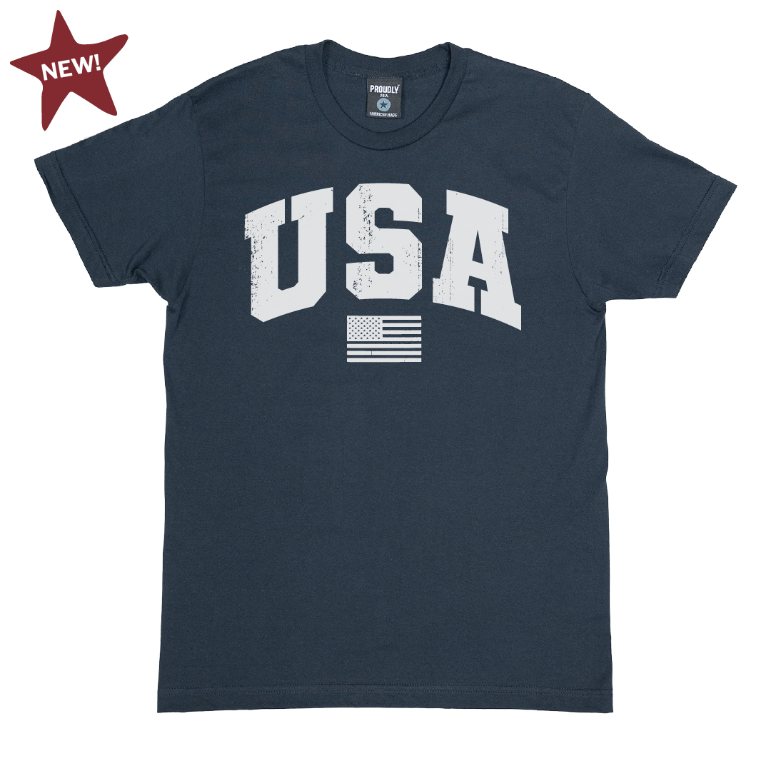 Team USA - Men's Cotton T-Shirt (Navy)