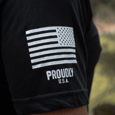 American Made - Men's Cotton T-Shirt (Black)