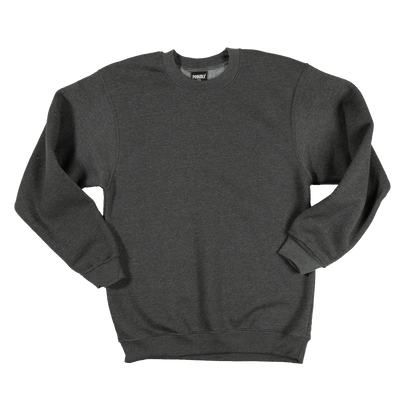 Gray crewneck sweatshirt made in USA