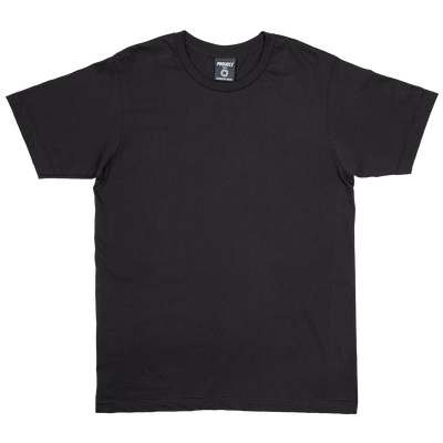 Classic Fit Black 100% Cotton T-Shirt - Made in USA