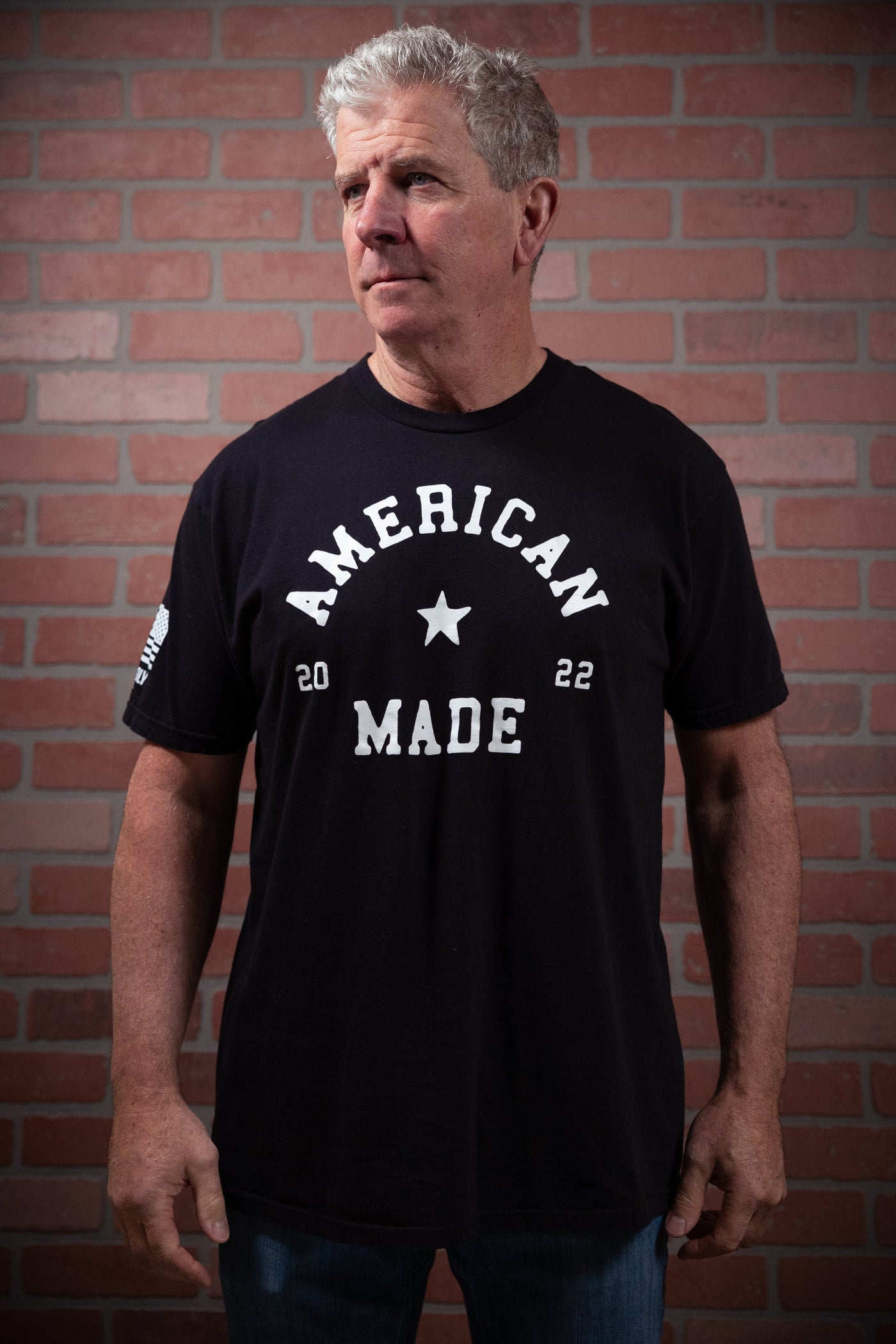 American Made - Men's Cotton T-Shirt (Black)